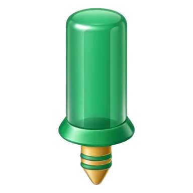 green push pin sticker