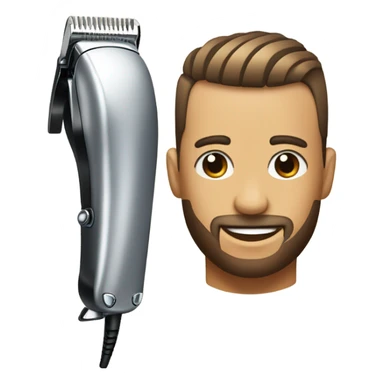 Pair of hair clippers given a fade haircut sticker