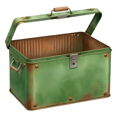 Watercolor Tin (metal half-pan box / field tin) sticker