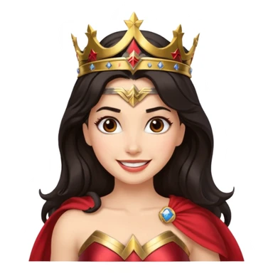 Haz un emote de una mujer maravilla sticker