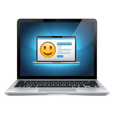 a laptop with a website opened on it sticker