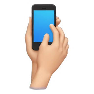 Hand scrolling on phone sticker