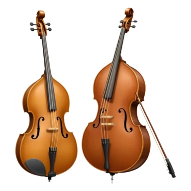 playing upright bass sticker