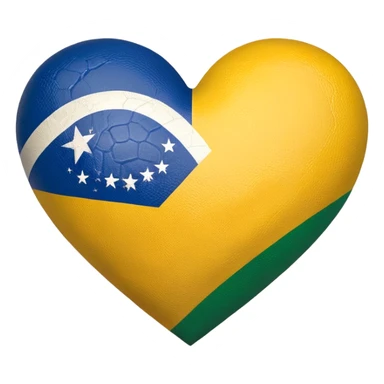 Brazil flag heart emoji sticker
