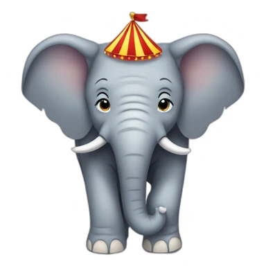 elephant in a circus sticker