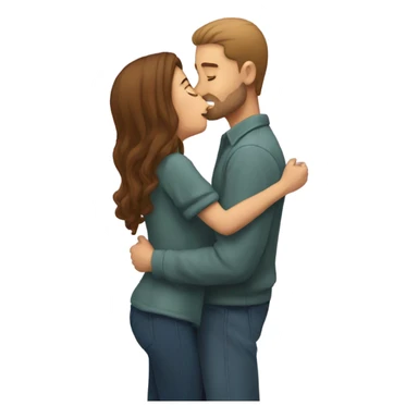 Me kissing my girl sticker