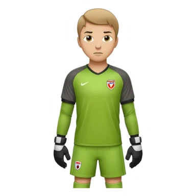 soccer goalkeeper standing ready for a penalty sticker