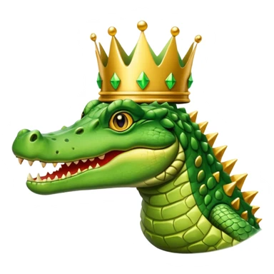 Crocodile with a crown  sticker