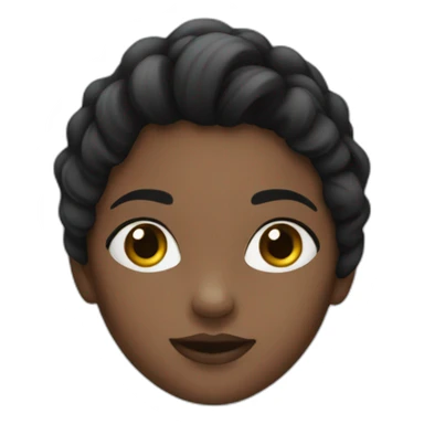 girl with black maska and free hair sticker