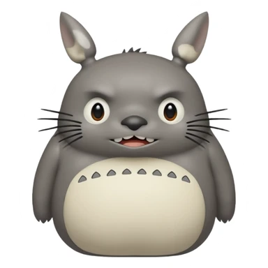 Totoro tierno que se parezca al real  sticker