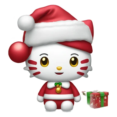 Christmas hello kitty sticker