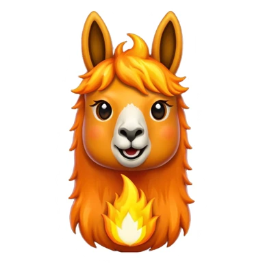 una llama de fuego que tenga en la mano un telefono sticker