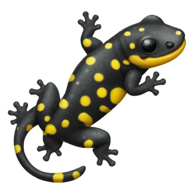 spotted salamander happy sticker