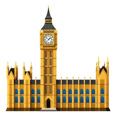 pixelated big ben sticker