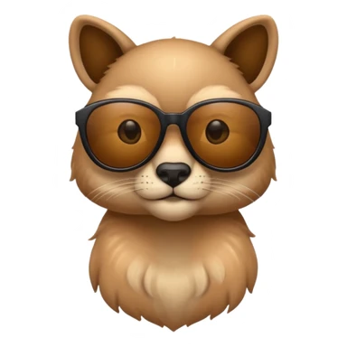 a sunglasses animals sticker