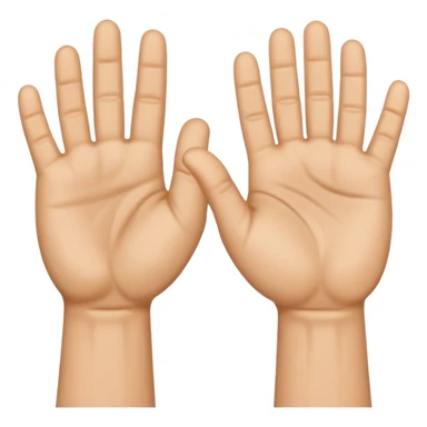 Fist and palm salute sticker