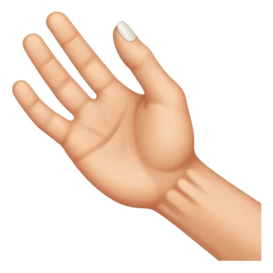 hand tightly gripping an object, showing tension sticker