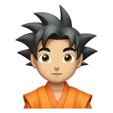 Son Goku with his orange kimono sticker