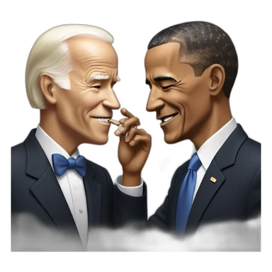 obama and joe biden smoking sticker