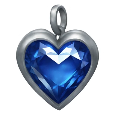 One Sapphire heart sticker