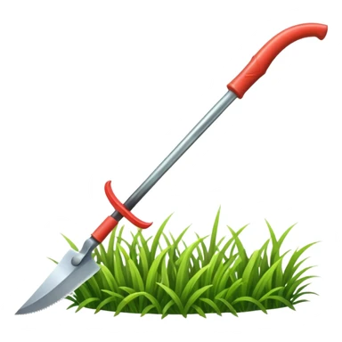 Sickle used to cut grass sticker