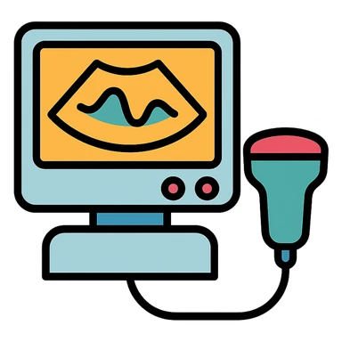simple ultrasound icon sticker