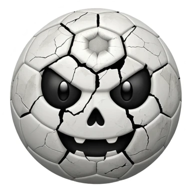 BALON DE FUTBOL CON CARAS TERROR sticker