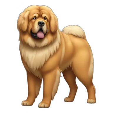 Tibetan Mastiff full body sticker