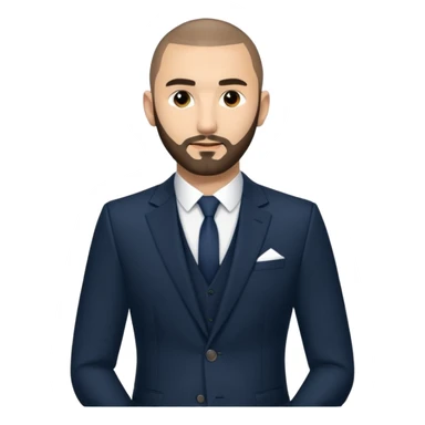 karim benzema, light skinned, wearing suit sticker