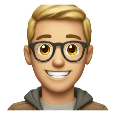 happy face with pizza heart eyes sticker