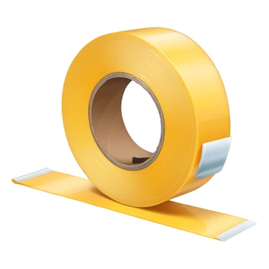 adhesive tape being unrolled, simple, clear, no text sticker