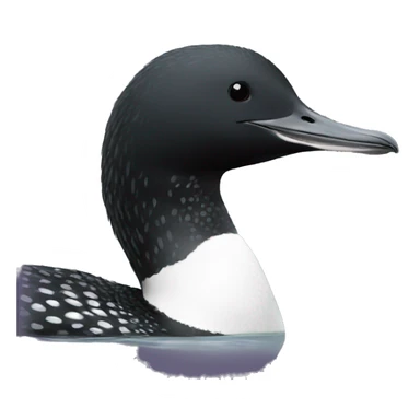 Common loon sticker
