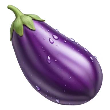 eggplant with water sticker