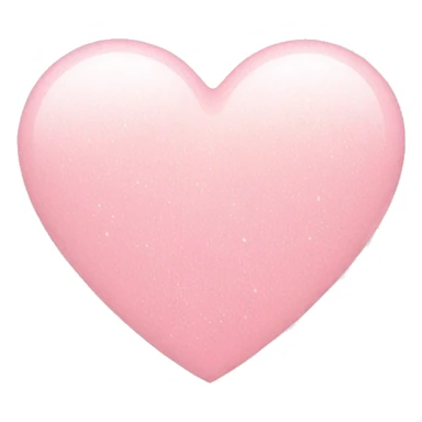 light pink heart with white sparkles around it sticker