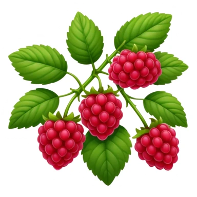 rasperry bush sticker