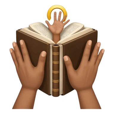 bible with different skin coloured hands on it shoing anti racism sticker