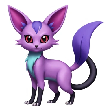 Espeon-Sneasel-l-Fakémon-hybrid-creature (full body)  sticker
