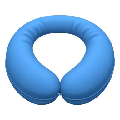 blue Travel Neck Pillow sticker