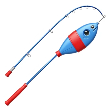 toy fishing rod sticker