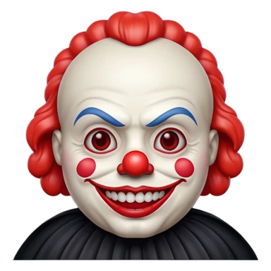 Darth Vader dressed as clown emoji   sticker