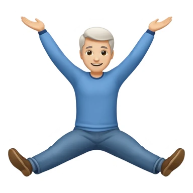 Along the line of Ludacris' song "Roll out", create an animated emoji of a grown white man rolling out. sticker
