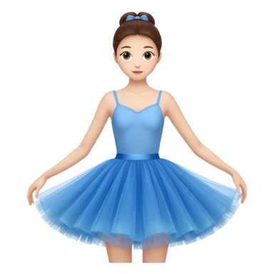 cinematic-realistic-blue-tutu,-layers-of-fine,-soft-tulle-forming-a-voluminous-and-airy-skirt,-delicate-folds-catching-the-light,-slightly-frayed-edges-adding-authenticity,-glowing-softly-with-a-warm-and-ethereal-elegance sticker