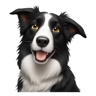 Black Border Collie sticker