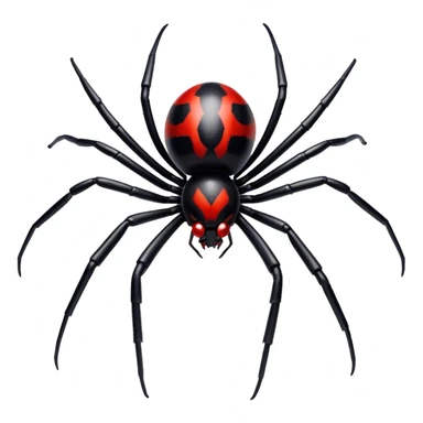 Black widow spider sticker