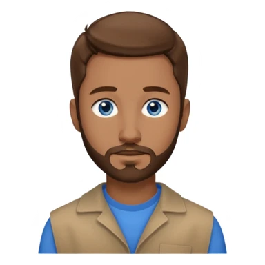  Edwin Epps from 12 Years of Slave with blue eyes, brown hair and short beard, light brown outfit sticker
