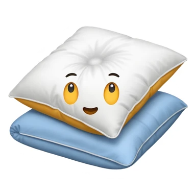 Oreiller tout blanc  sticker