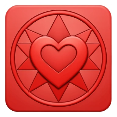 Make an emoji of a heartagram it should be a pentagram but instead of two traingles it should be a heart and a triangle  sticker