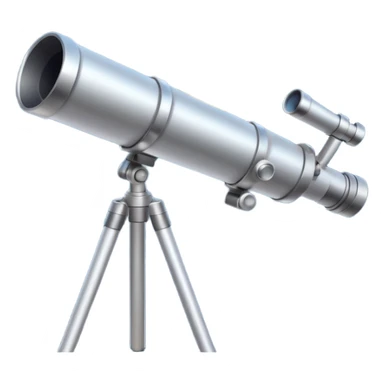 Telescope and baby moon ramadan sticker