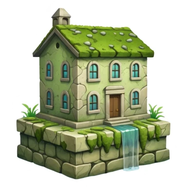 a building nearly underwater sticker