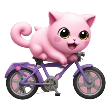 Jigglypuff on a bike sticker